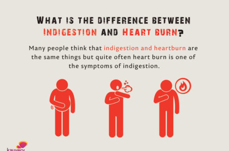 What is the difference between Indigestion and Heart burn?