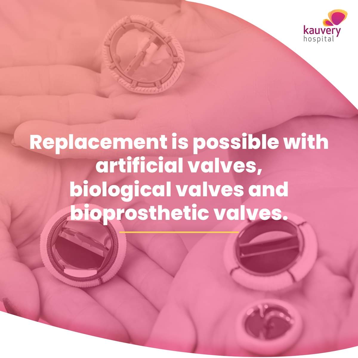 Replacement is possible with artificial valves