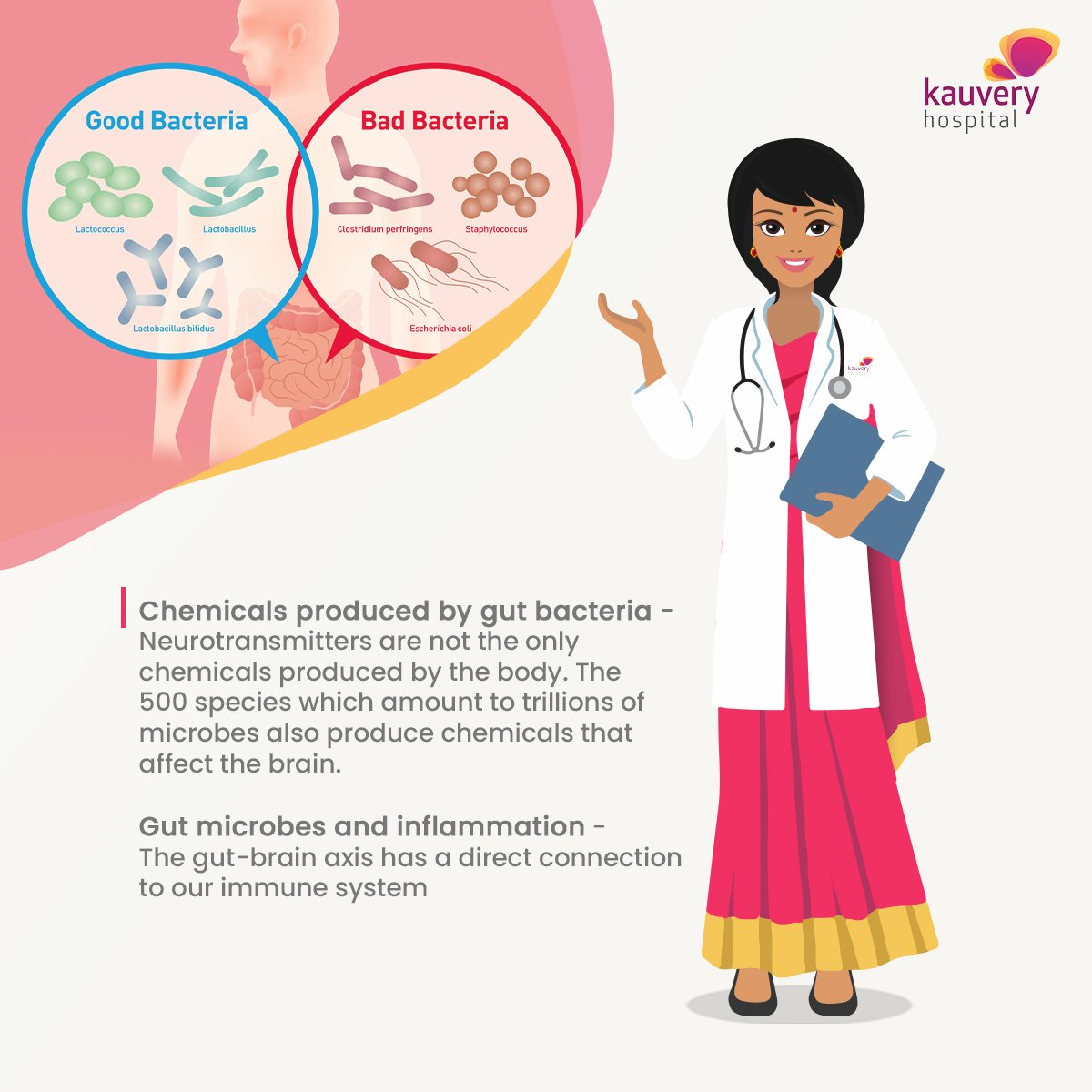 Chemicals produced by gut bacteria