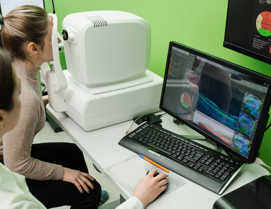 Optical Coherence Tomography procedure used in Cardiology