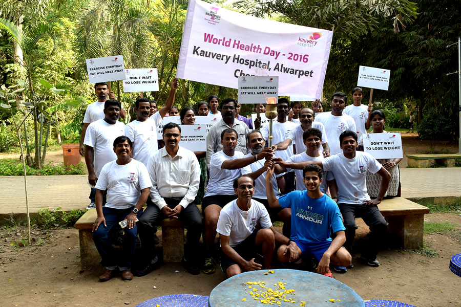 Kauvery Hospital celebrates World Health Day with Torch Relay3