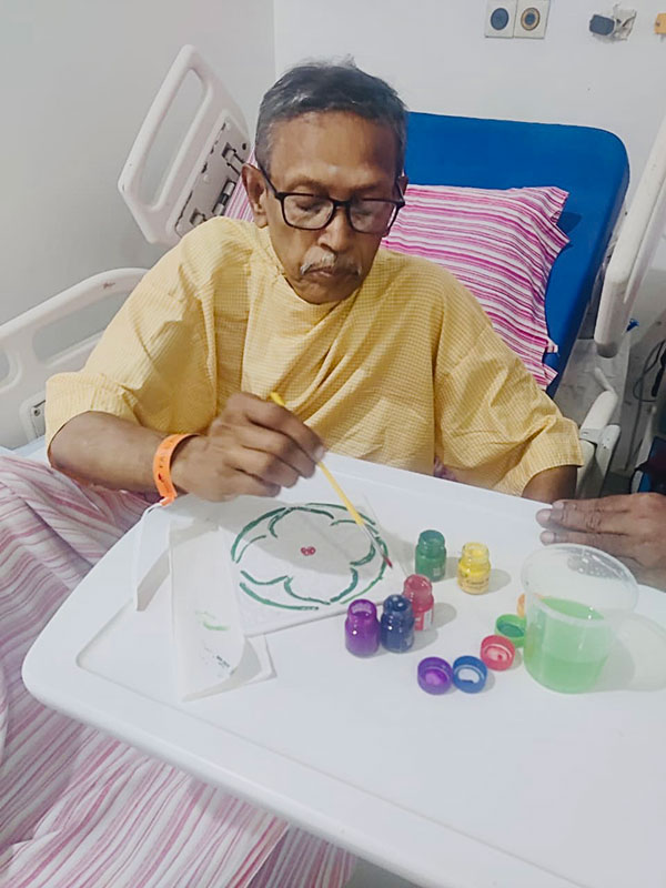 Celebrated Diwali with Colors and Joy: A Canvas painting contest for patients